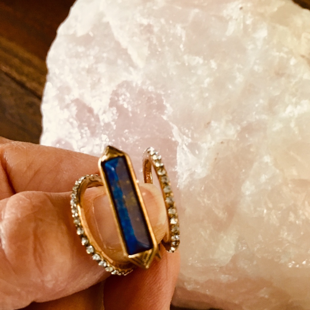 Triple Stack Blue Stone Ring